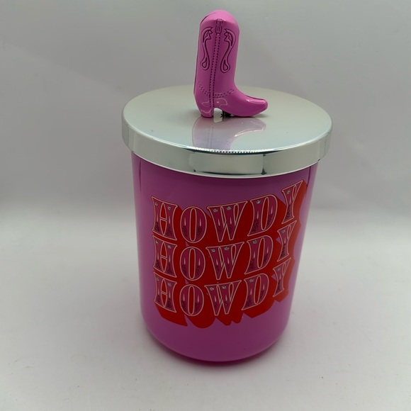 NWOT DW Home, Howdy, Howdy, Howdy candle with boot on lid! - Picture 2 of 4